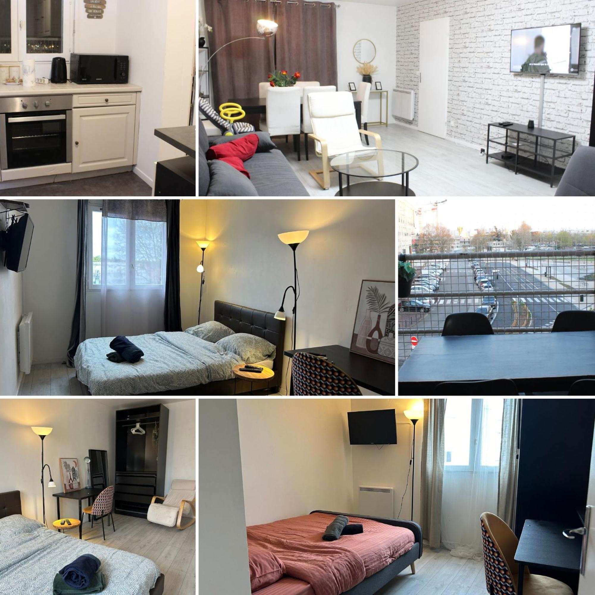 Appartement - Proche Rer - 2 Chambres & 4 Lits Double - Paris Orly Courcouronnes Esterno foto